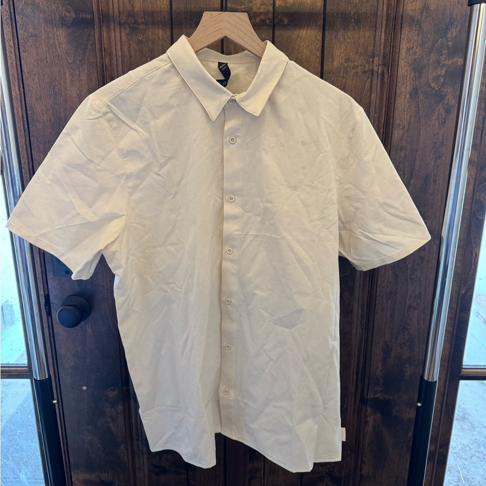 Glyder Men's Light Tan Button Down Shirt